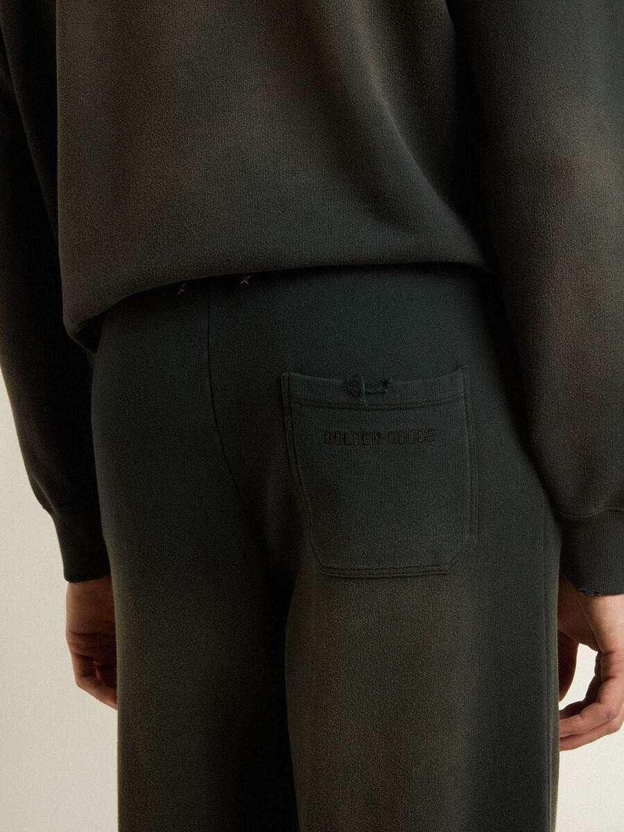 unisex oprane črne hlače za prosti čas