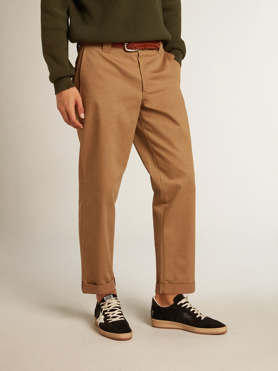 bež kaki chino hlače golden collection