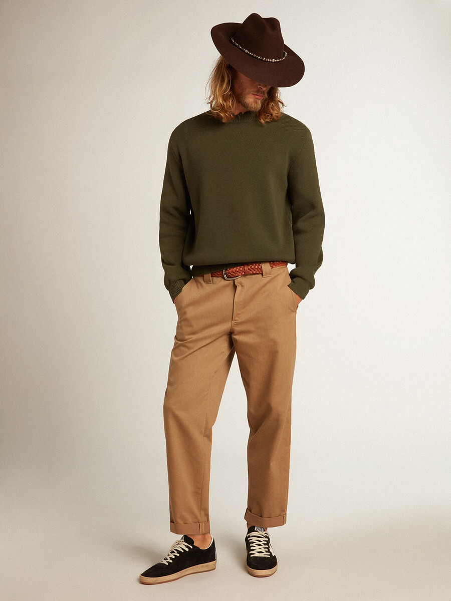 bež kaki chino hlače golden collection