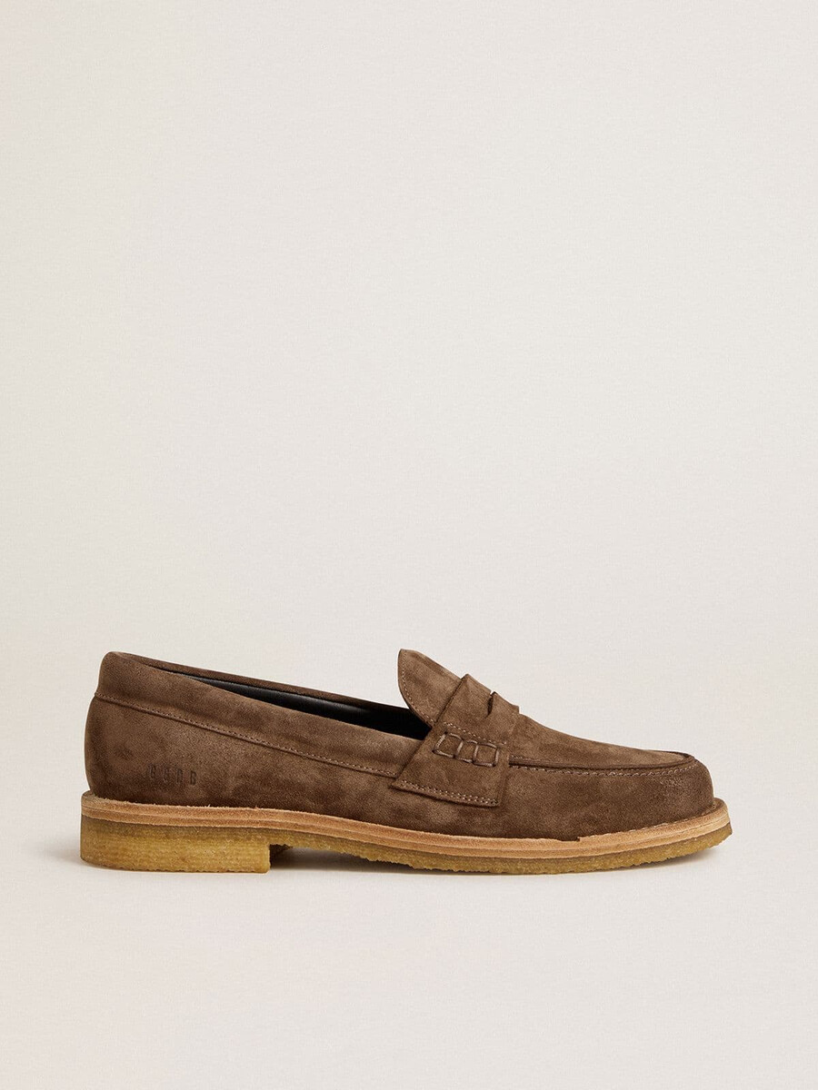 moški jerry loafers iz golobje sivega semiša