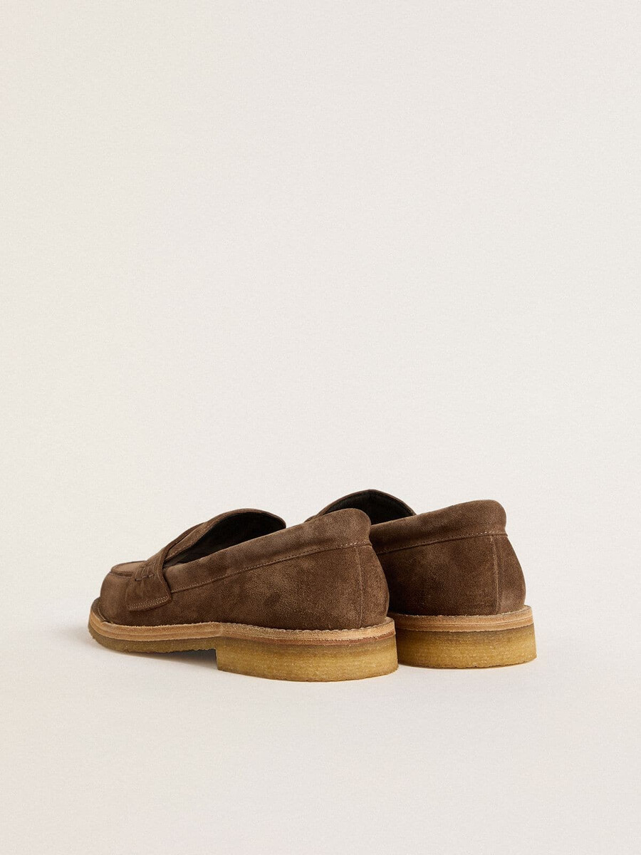 moški jerry loafers iz golobje sivega semiša