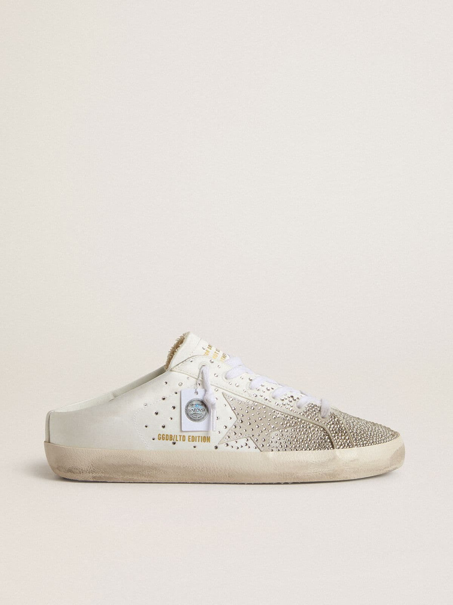 Ženski sabo super-star ltd s sivo semiš zvezdo in kristali swarovski