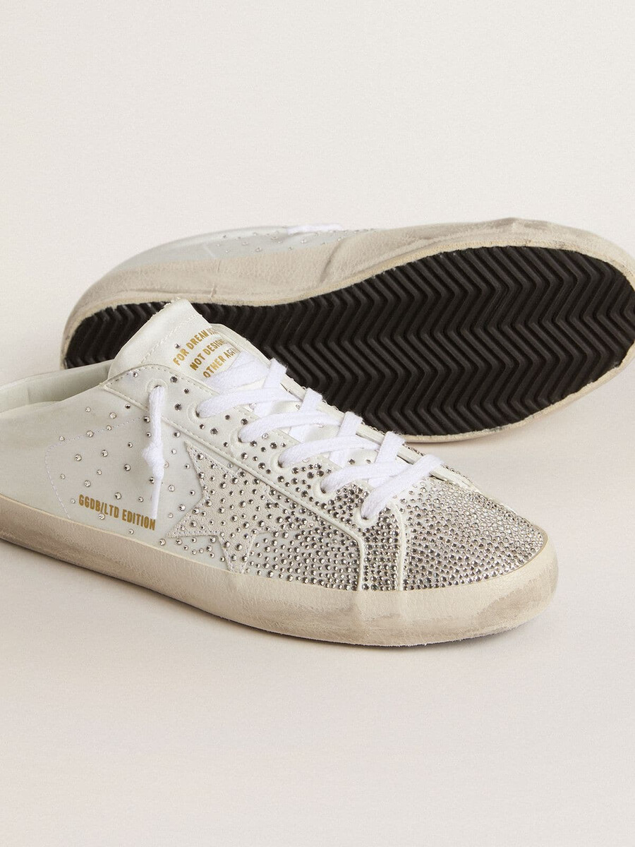 Ženski sabo super-star ltd s sivo semiš zvezdo in kristali swarovski