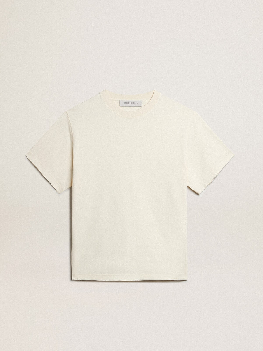 majica v starani beli barvi z logotipom na hrbtni strani - jersey capsule
