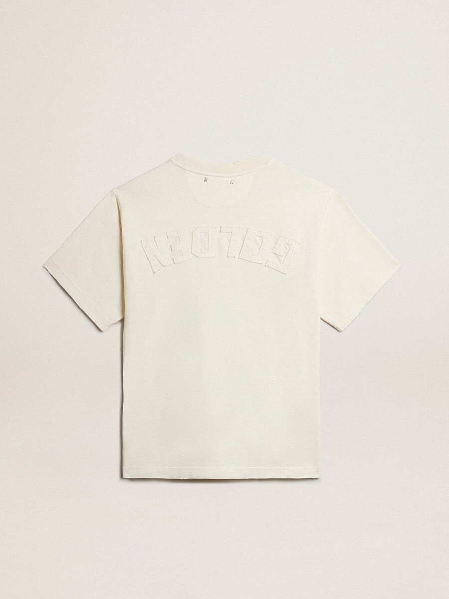majica v starani beli barvi z logotipom na hrbtni strani - jersey capsule