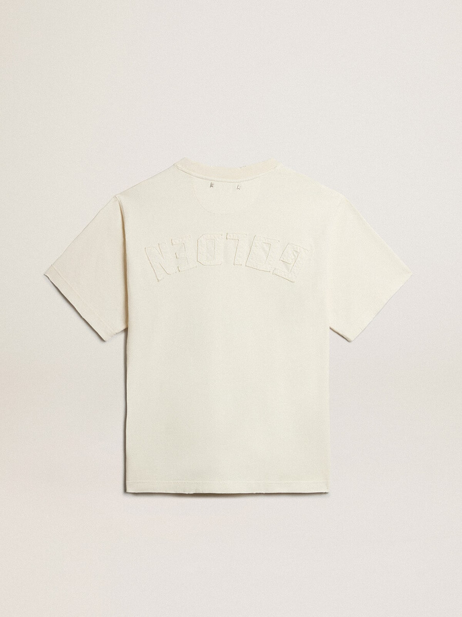 majica v starani beli barvi z logotipom na hrbtni strani - jersey capsule