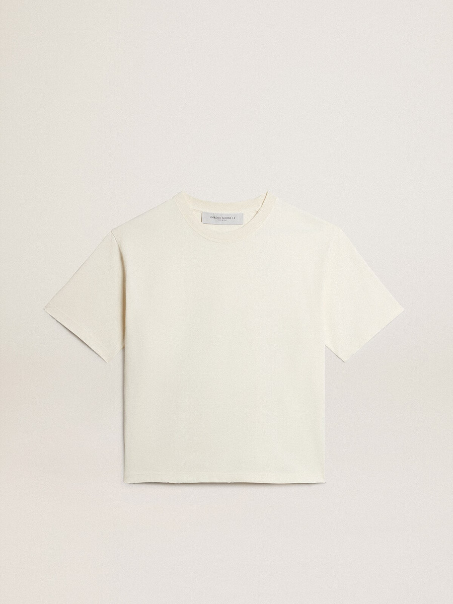 majica v starani beli barvi z logotipom na hrbtni strani - jersey capsule