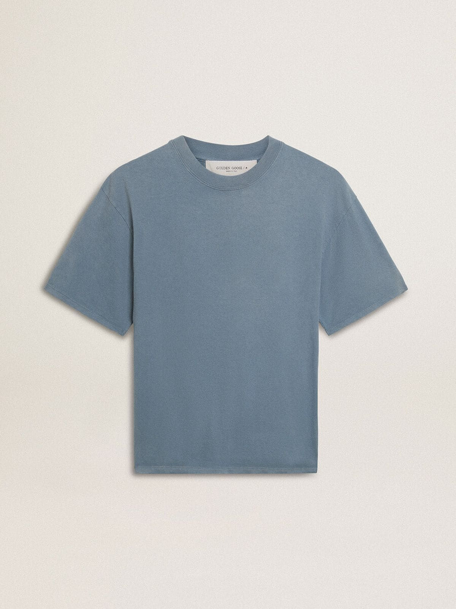 majica v svetlo modri barvi z logotipom na hrbtni strani - jersey capsule